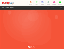 Tablet Screenshot of mblog.my